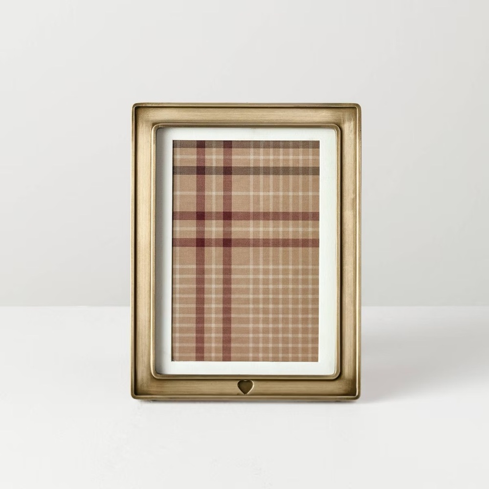 4"x6" Brass Finish Heart Frame - Hearth & Hand™ with Magnolia